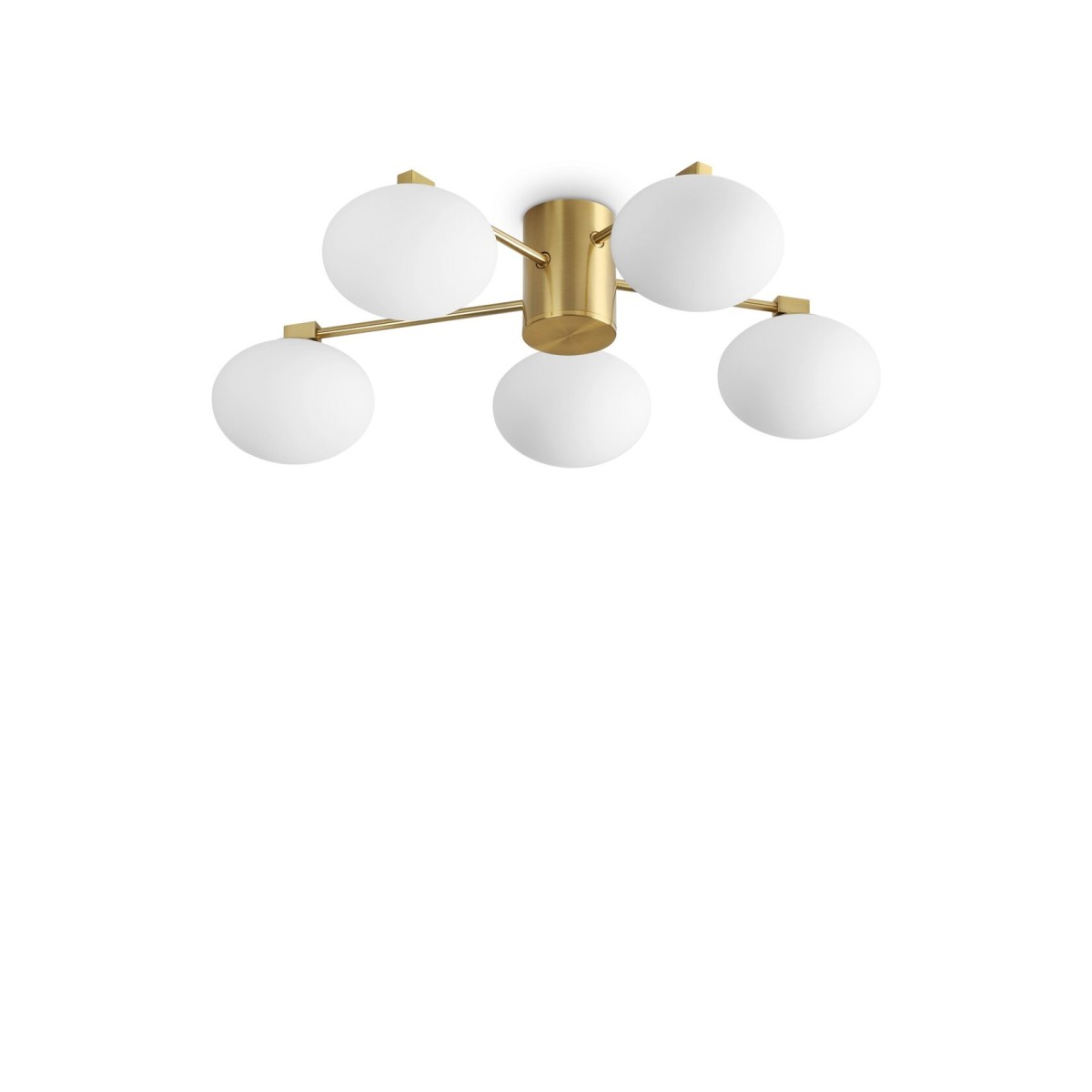 Люстра потолочная Ideal Lux Hermes PL5 D60 Латунь G9 316697