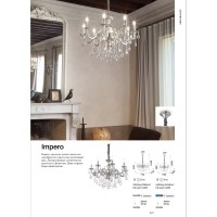 Люстра подвесная Ideal Lux Impero SP6 Серебро T14 002408