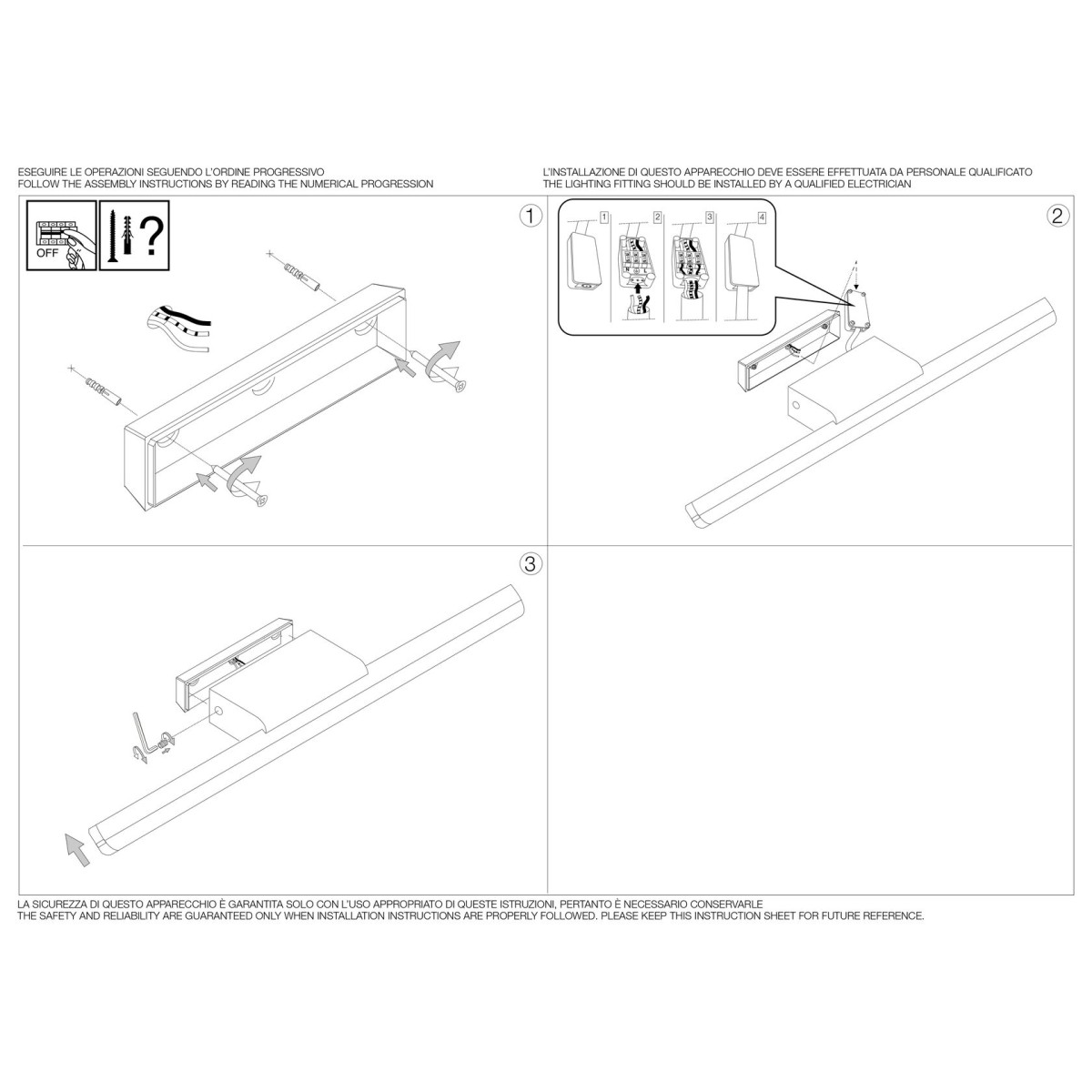 Светильник настенный Ideal Lux Riflesso AP D62 LED Хром 3000К 142265