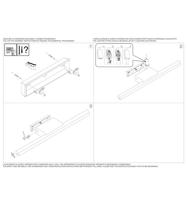 Светильник настенный Ideal Lux Riflesso AP D62 LED Хром 3000К 142265