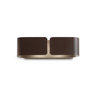 Светильник настенный Ideal Lux Clip AP2 Small Кофе E27 187365