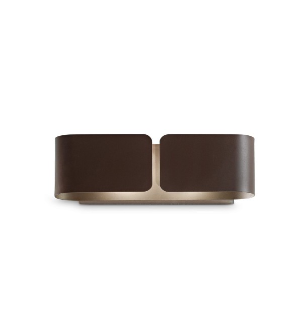 Светильник настенный Ideal Lux Clip AP2 Small Кофе E27 187365