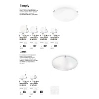 Светильник потолочный Ideal Lux Simply PL4 D50 Белый E27 007991