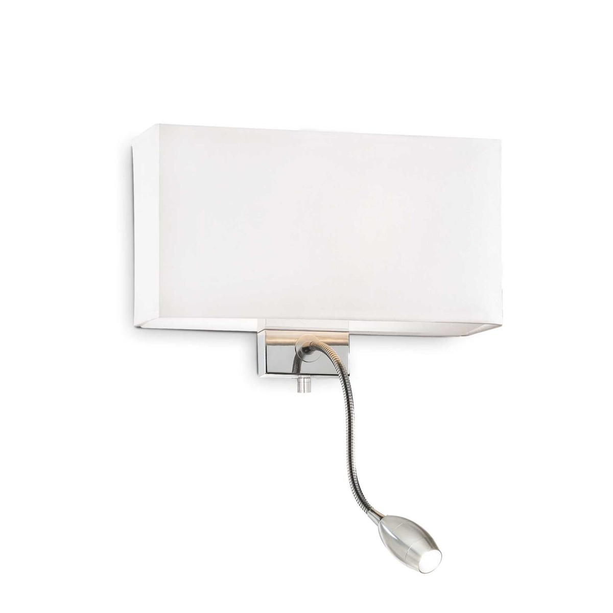Светильник настенный Ideal Lux Hotel AP2 Белый / Хром E27 / LED 035949