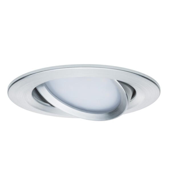 Светильник встраиваемый Paulmann Premium LED Slim Coin Satin dimmable 2700К Алюминий Набор 3 шт. 93903