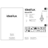 Люстра подвесная Ideal Lux Monet SP5 Белый E14 162737