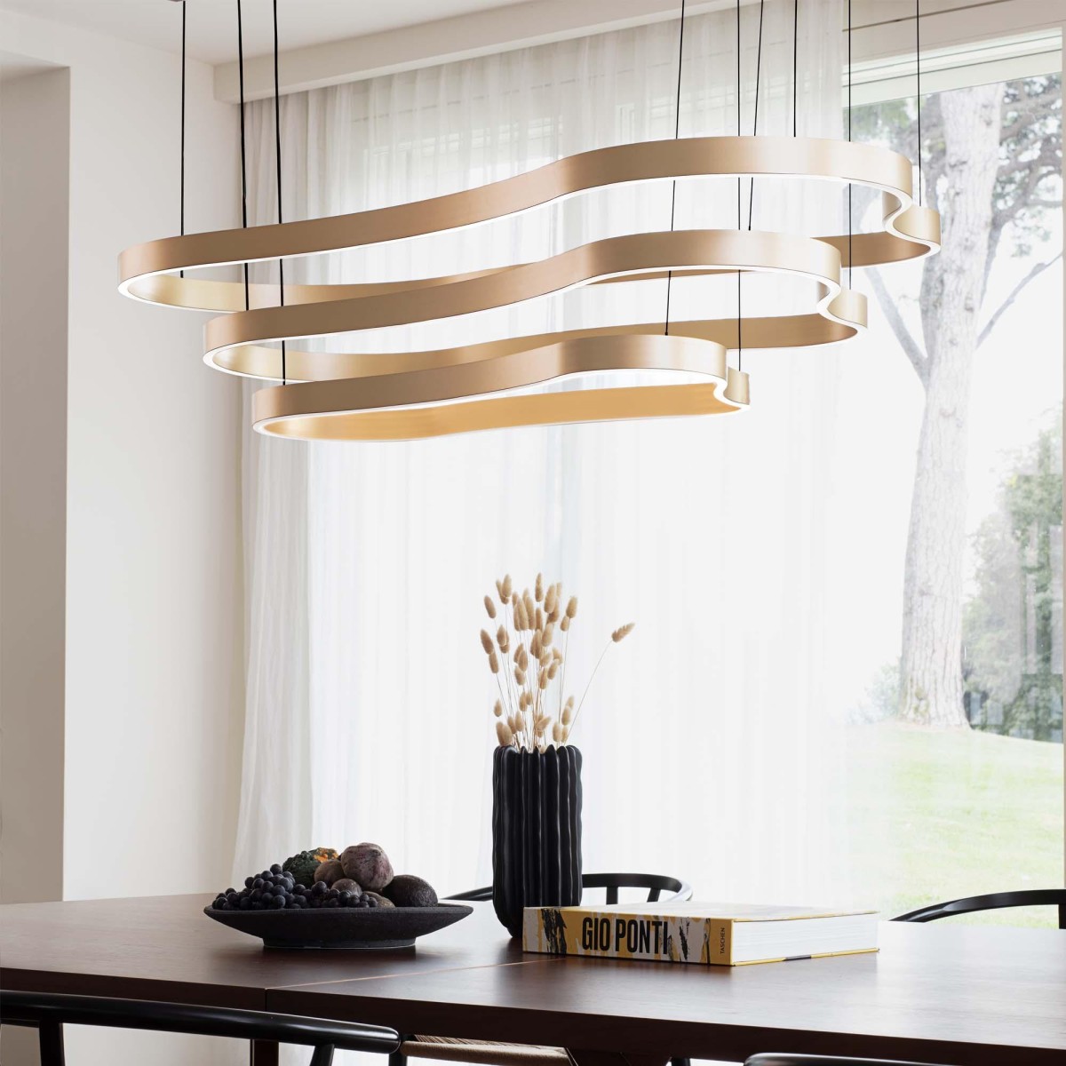 Люстра подвесная Ideal Lux Waves-2 SP Белый LED 3000K 345260