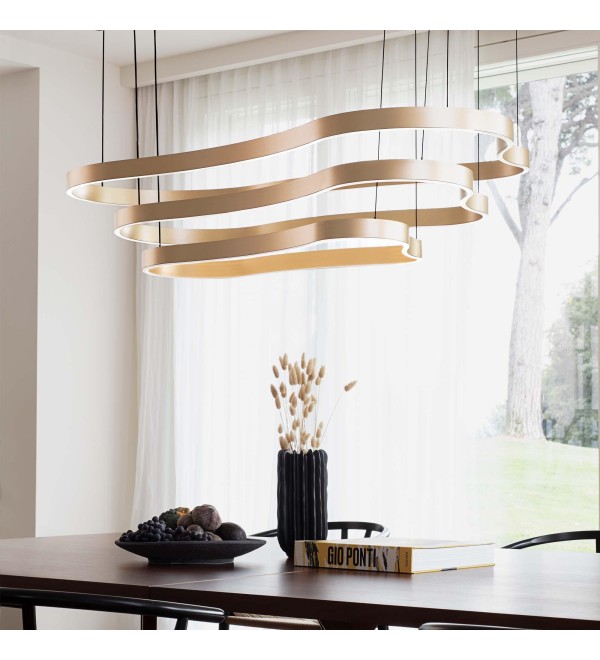 Люстра подвесная Ideal Lux Waves-2 SP Белый LED 3000K 345260