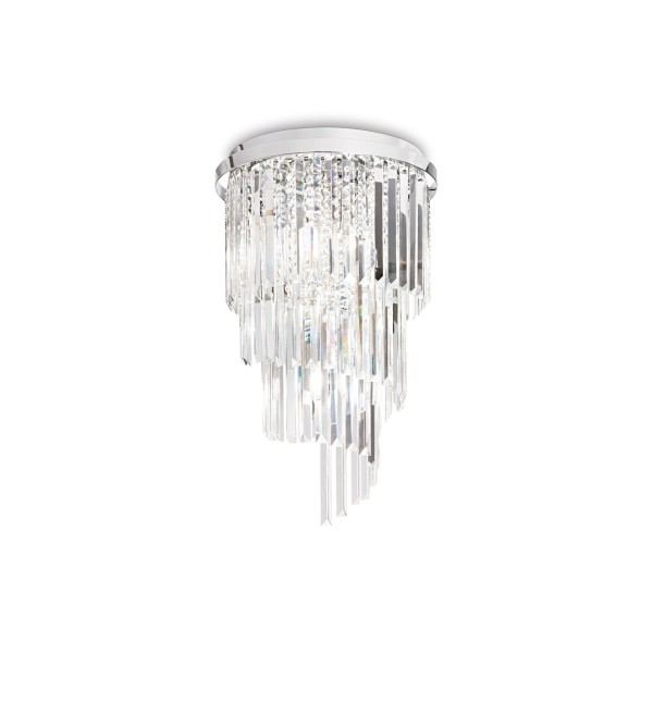Люстра потолочная Ideal Lux Carlton PL8 Хром E14 168920