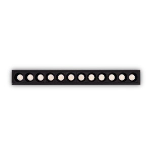 Светильник встраиваемый Ideal Lux Lika FI Slim 20W 3000K LED Черный 305837