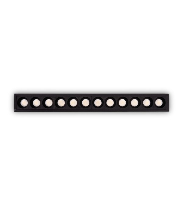 Светильник встраиваемый Ideal Lux Lika FI Slim 20W 3000K LED Черный 305837