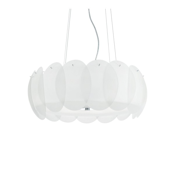 Люстра подвесная Ideal Lux Ovalino SP8 Белый E27 090481