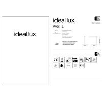 Лампа настольная Ideal Lux Pivot TL Черный 3000/4000/6000K 289151