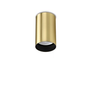 Светильник потолочный Ideal Lux Look PL01 Round D6.0 H010 Латунь GU10 371405