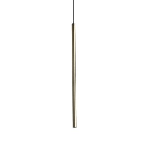 Светильник подвесной Ideal Lux Look LED SP01 Round D1.6 H040 On-Off 3000K Латунь 371054