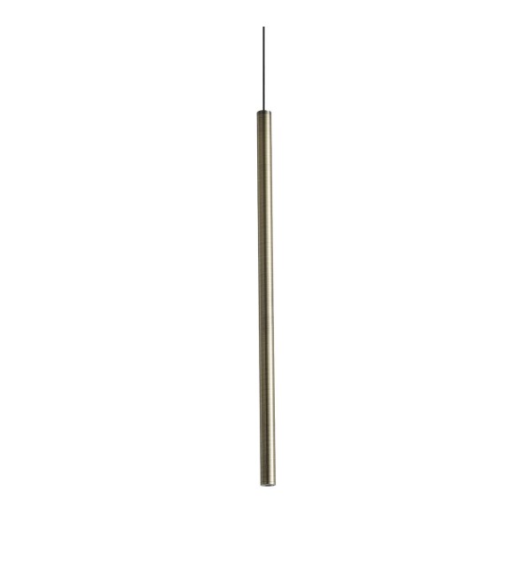 Светильник подвесной Ideal Lux Look LED SP01 Round D1.6 H040 On-Off 3000K Латунь 371054