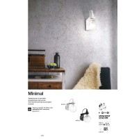 Светильник настенный Ideal Lux Minimal AP1 Черный 045214