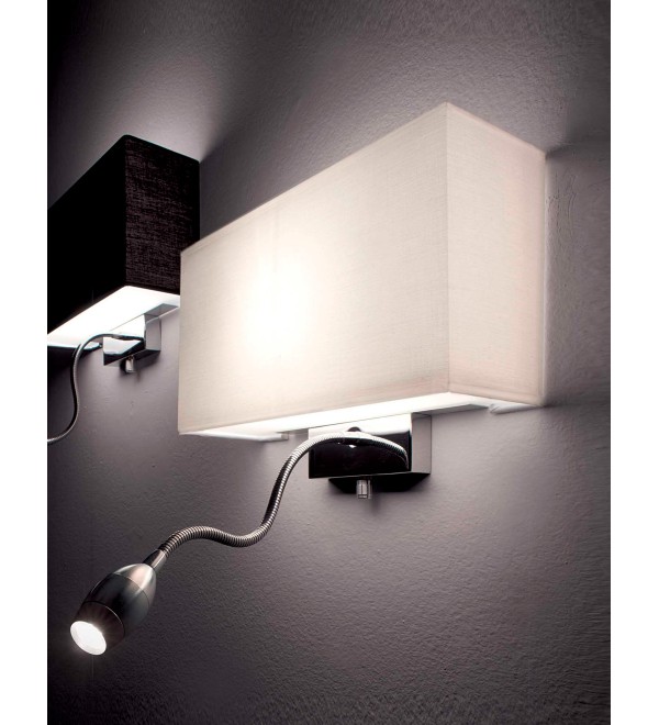 Светильник настенный Ideal Lux Hotel AP2 Черный / Хром E27 / LED 035956