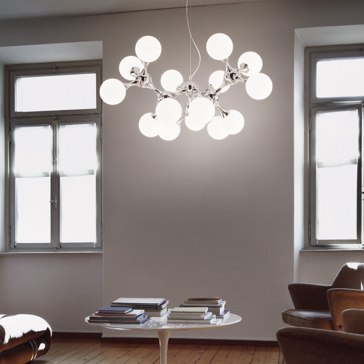 Люстра подвесная Ideal Lux Nodi SP9 Хром E14 370002