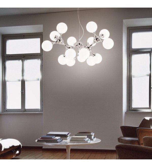 Люстра подвесная Ideal Lux Nodi SP9 Хром E14 370002