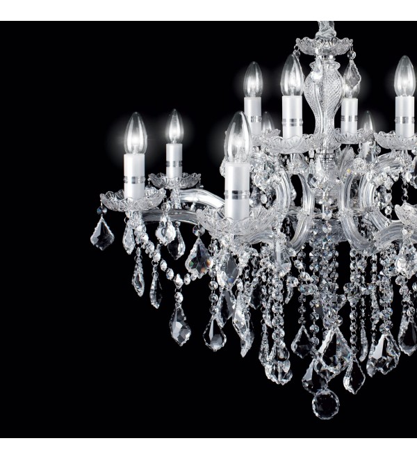 Люстра подвесная Ideal Lux Florian SP6 Хром E14 035628