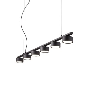 Люстра подвесная Ideal Lux Minor SP6 Linear Черный GX53 235486