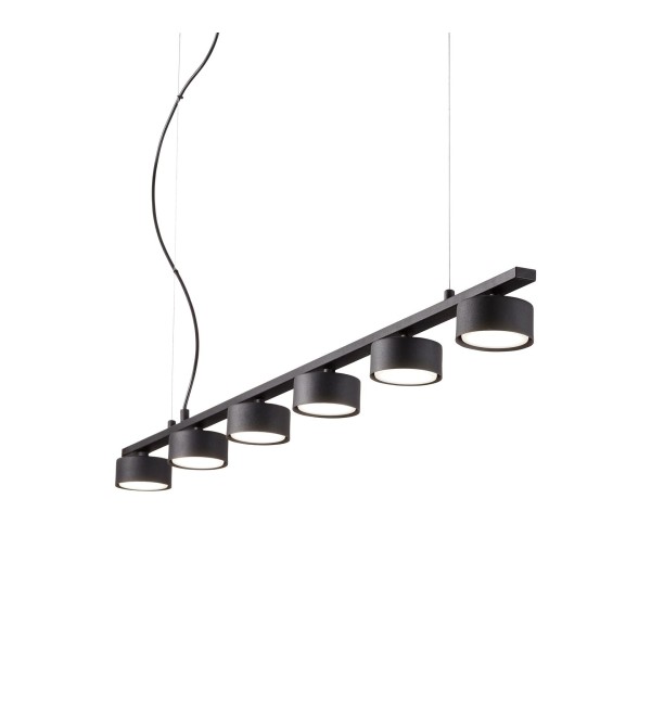 Люстра подвесная Ideal Lux Minor SP6 Linear Черный GX53 235486