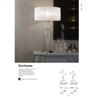 Лампа настольная Ideal Lux Duchessa TL1 Small Белый E27 051406