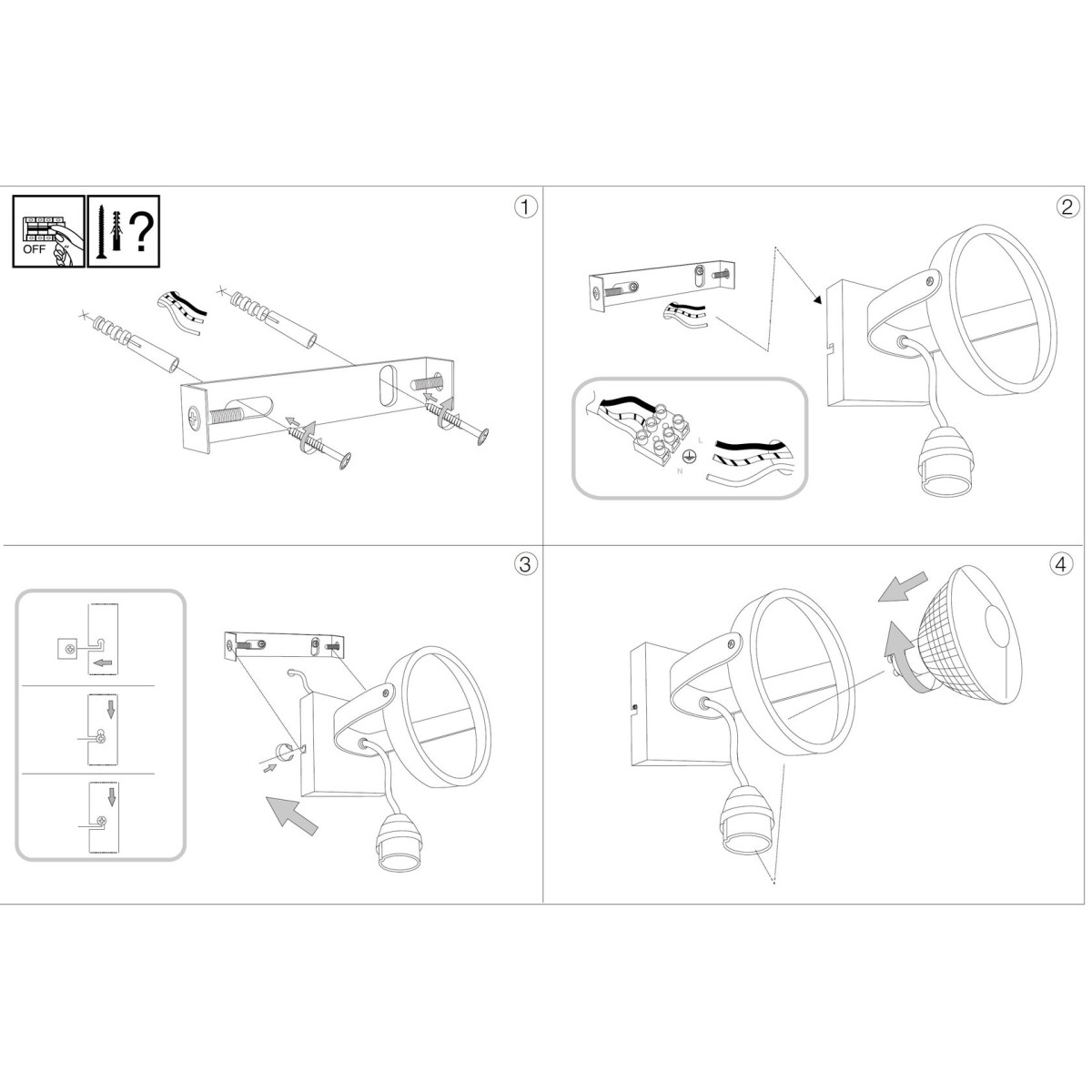 Светильник потолочный Ideal Lux Glim PL1 Белый GU10 200194