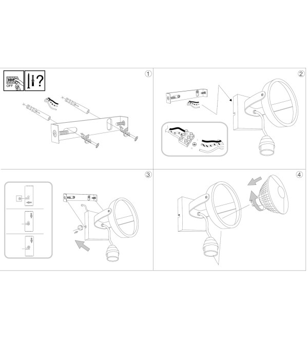 Светильник потолочный Ideal Lux Glim PL1 Белый GU10 200194