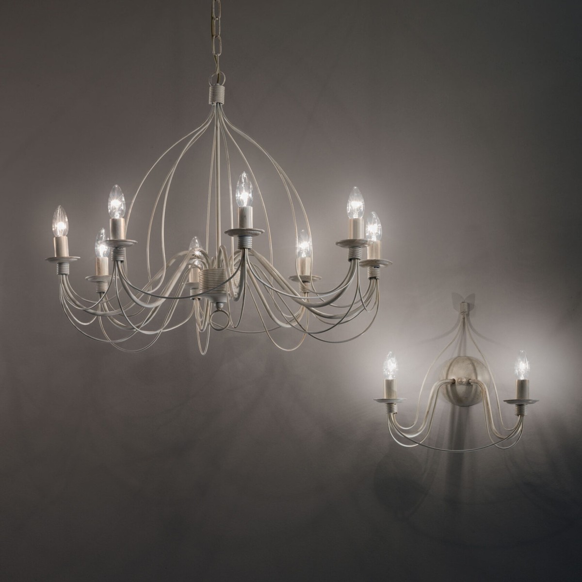 Светильник настенный Ideal Lux Corte AP2 Белый E14 028460