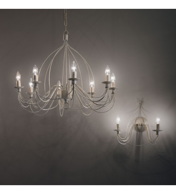Светильник настенный Ideal Lux Corte AP2 Белый E14 028460