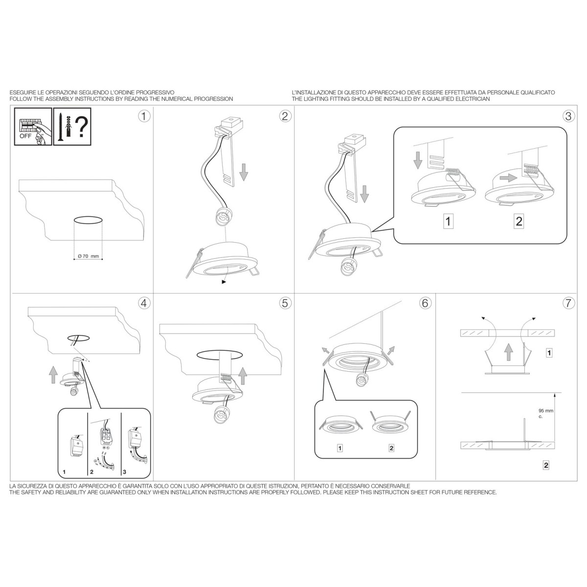 Светильник встраиваемый Ideal Lux Swing FI макс.1х50Вт IP20 GU10 230В Латунь античная Цинк Поворотный Без лампы 083186