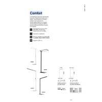 Торшер напольный Ideal Lux Comfort-1 PT 3000K Белый LED 296685