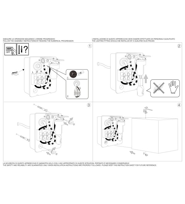 Светильник уличный Ideal Lux Up AP1 Черный G9 115313