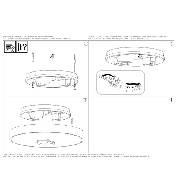 Светильник потолочный Ideal Lux Halo PL D35 Белый 3000К 223186