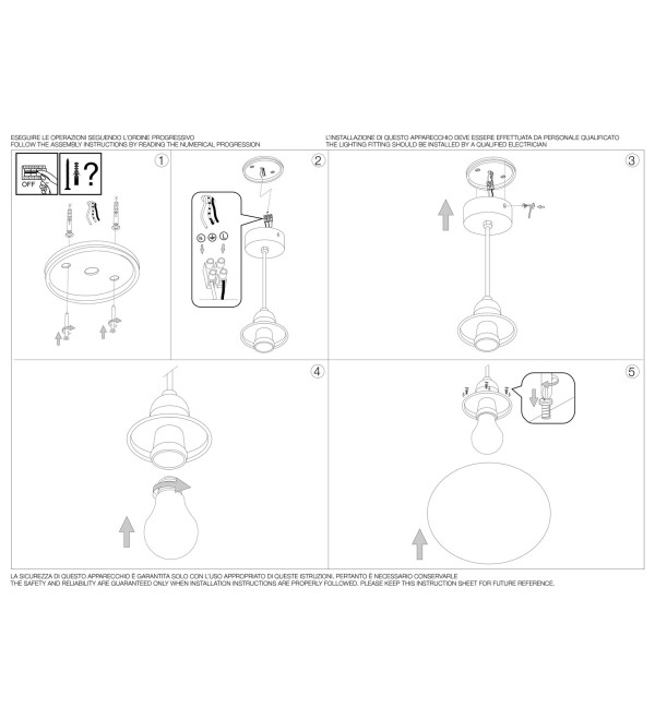 Светильник уличный Ideal Lux Sole SP1 D50 Опал E27 136011
