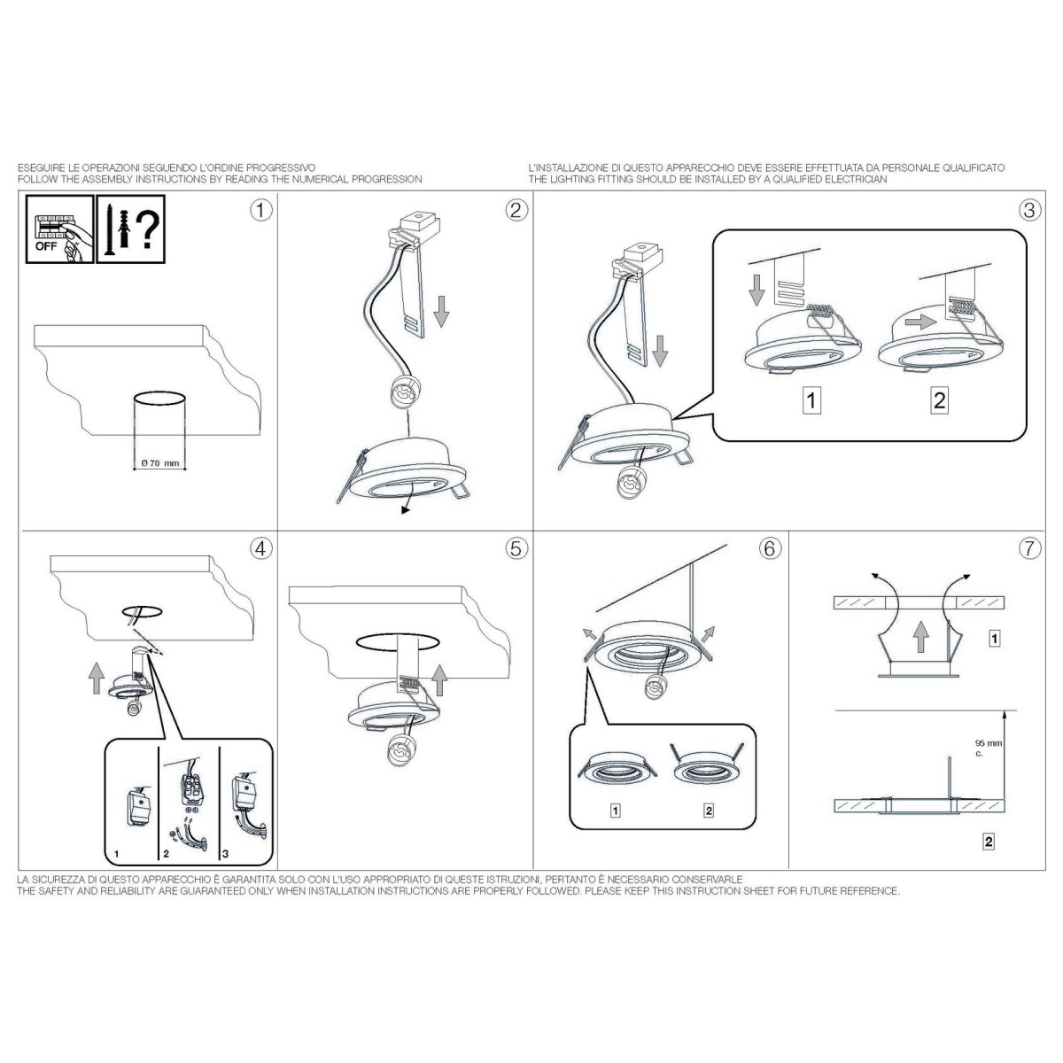Светильник встраиваемый Ideal Lux Swing FI макс.1х50Вт IP20 GU10 230В Черный Цинк Поворотный Без лампы 243825
