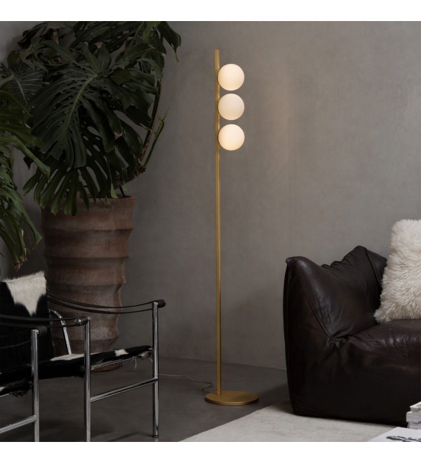 Торшер напольный Ideal Lux Binomio PT3 Латунь G9 353265