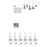 Светильник подвесной Ideal Lux Oil-6 SP1 Цемент E27 129099