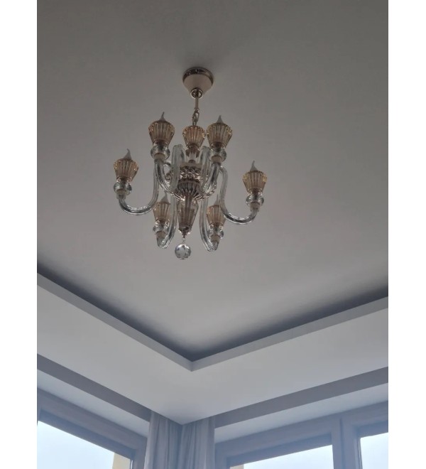 Люстра подвесная Ideal Lux Strauss SP6 E14 Золото 140605