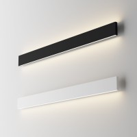 Светильник настенный Ideal Lux Steel AP2 D20 Bi-Emission Wide 4000K LED Черный Димм 268071