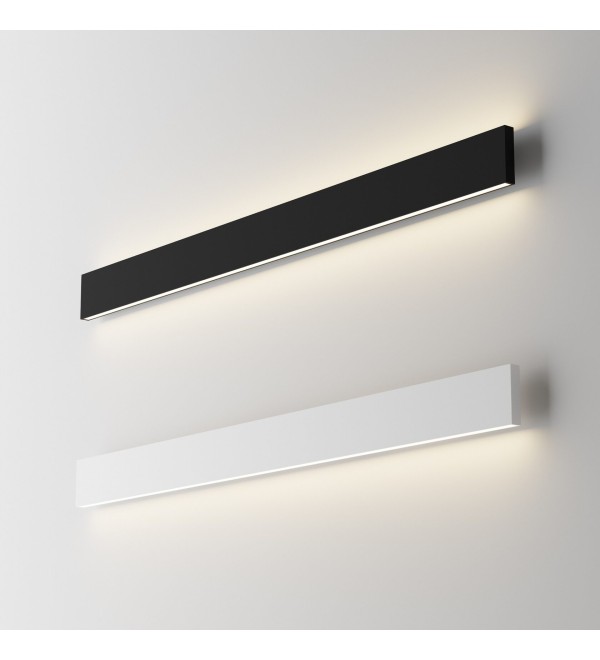 Светильник настенный Ideal Lux Steel AP2 D20 Bi-Emission Wide 4000K LED Черный Димм 268071