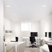 Светильник встраиваемый Ideal Lux Off FI 28W 3000K LED Белый 266510