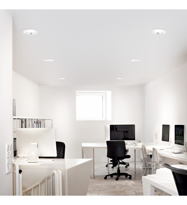Светильник встраиваемый Ideal Lux Off FI 28W 3000K LED Белый 266510