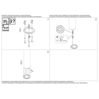 Светильник садово-парковый Ideal Lux Boeing PT h100 Антрацит 3000К LED 327266