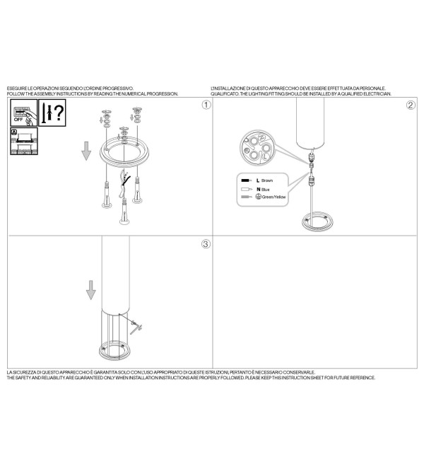 Светильник садово-парковый Ideal Lux Boeing PT h100 Антрацит 3000К LED 327266