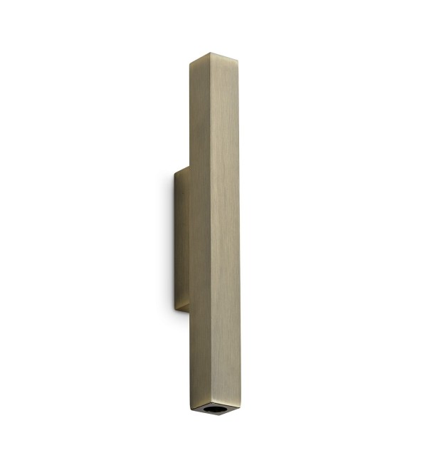 Светильник настенный Ideal Lux Look LED AP2 Square D30 H300 3000K Латунь 353364