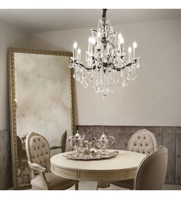 Люстра подвесная Ideal Lux Liberty SP6 Черный E14 073729