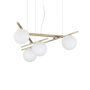 Люстра подвесная Ideal Lux Atlas SP4 G9 Золотая 365107
